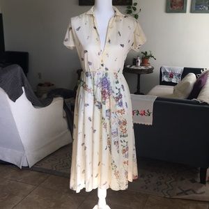 Sheer white/floral spring dress